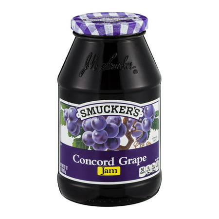 (3 Pack) Smucker's Concord Grape Jam, 32-Ounce