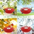thumbnail image 6 of FEED GARDEN 2 Pack 16 OZ Hummingbird Feeders for Outdoor 5 Feeder Ports Ant Bee Proof Leak-Proof Cleaning Brushes Nectar Easy Clean Fill Bird Feeder for Garden Red Décor Gifts for Mom, 6 of 10