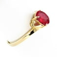 thumbnail image 6 of Galaxy Gold 14K Solid Gold 1.15 Carat Natural Ruby Oval Cut Ring for Women - Yellow Gold Fine Jewelry, 6 of 7