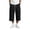 Black, variant on Maean Boys Capris Pants Sweatpants Wide Leg Elastic Waist Casual Loose Cargo Pant with Pockets