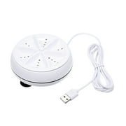 2in1 Mini Washing Machine Portable Rotating Washer with USB Cable Convenient for Travel Home Business Trip (B)