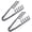 2PCS Gray, variant on 2Pcs Texture Comb, Volume Hair Comb Wide Tooth Comb for Curls, Barber Wide & Fine-Toothed Dual-Purpose Styling Comb, ABS Plastic Texturizing Hair Tool (Black+Gray)