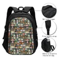 thumbnail image 3 of Balery Alcohol Bottles Mochila con carga USB para hombre y mujer - Mochila impermeable y antirrobo para portátil con puerto USB para viajes, trabajo, estudios y universidad, 3 of 7
