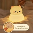thumbnail image 6 of Niulife Standing Cute Cat Night Light,USB Rechargeable Dimmable Lights,Silicone Lamps for Kids Room Bedroom,Breastfeeding Toddler Baby Kids Decor, 6 of 7