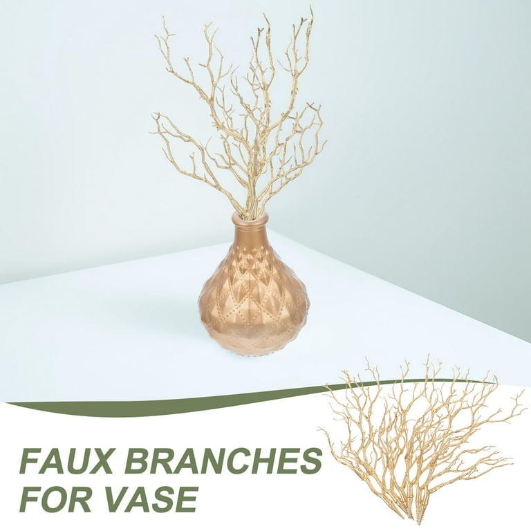 2pcs Decorative Branches Plastic Tree Branches Decoration Ornament Adornment Simulated Branch Ornaments