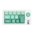 thumbnail image 2 of Teclado de juegos mecánicos con joystick, teclado programable portátil Numpad 12 Cableado para trabajo portátiles de la computadora portátil Mujeres Verde, 2 of 8