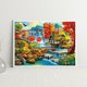 thumbnail image 5 of Cuadros Decorativos 5D DIY Diamond Painting River House Full Round Drill Mosaic Home (NH1413) Wdftyju embutido en tela, 5 of 9
