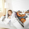 thumbnail image 4 of Manfei Cartoon Halloween Pumpkin Lantern Bedding Comforter Set,Spooky Halloween Twin Comforter Sets,Black Kitten Bedding Set For Girl Kids,Super Cozy Room Decor Reversible,2-Piece, 4 of 8
