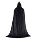 thumbnail image 5 of Capa unisex para mujer, larga, con capucha, para cosplay, Halloween, color liso, 5 of 6
