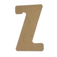 thumbnail image 1 of Wooden Letter Unfinished, Kid Zone Font, Craft Cutout, 1 of 2
