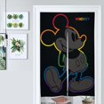 thumbnail image 3 of Cortina de puerta de Mickey Mouse, cortina opaca para puerta de 34 x 57 pulgadas, cortina divisoria de privacidad para decoración del hogar, dormitorio, cocina, 2 paneles, 3 of 6