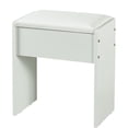 thumbnail image 7 of JBLCC Vanity Chair, Upholstered Seat Vanity Stool for Bedroom Vanity Desk, White, 7 of 7