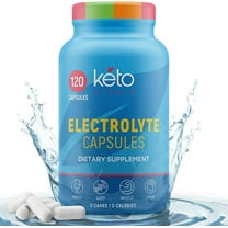 Keto Vitals Keto Electrolyte Capsules for Hydration, Sleep, Energy, Muscle Function 120 Count