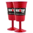 thumbnail image 1 of Copas de vino Red Cup Living, reutilizables, 414 ml, paquete de 2, 1 of 8