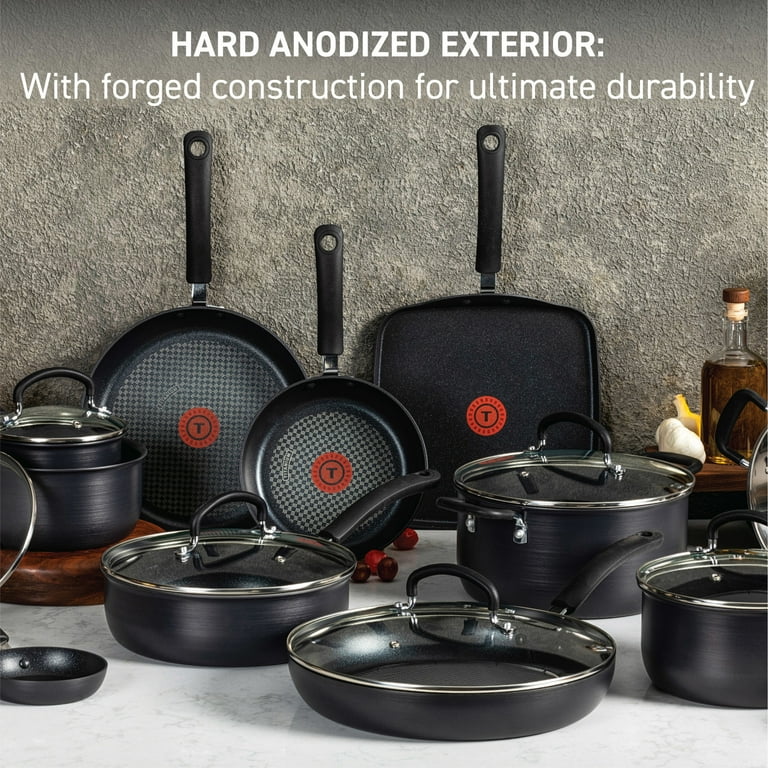 T-fal Ultimate 17 Piece Titanium Nonstick Cookware Set with