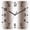 White brown, variant on Dark Green Wooden Wall Clock Silent Non Ticking, Modern Gradient Vertical Stripes Geometric Square Wall Clocks Battery Operated, Decor Clock for Home Office, Living Room, Kitchen, 12 Inch