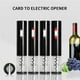thumbnail image 5 of Ounissouiy Sacacorchos de botella de vino Abridor de vino tinto eléctrico Abridor de latas de inicio automático con forma de póquer Cubierta visible Luz Electrodomésticos No. 4 Ounissouiy HA027816-04, 5 of 6