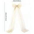 thumbnail image 6 of Dserhfy Bow Pendant Long Tail Extra Large Bow Decoration Flexible Tulle Bow Wedding Christmas Party Car Window Lawn Decor, 6 of 8