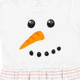 thumbnail image 4 of Inktastic Snowman Face Girls Toddler Dress, 4 of 5