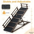 thumbnail image 6 of VENTOPYR Wooden Pet Ramp,Adjustable Height 37.2''Dog Ramp Supports up to 200LBS, 6 of 6