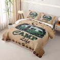 thumbnail image 3 of Erosebridal Happy Camping Twin Quilt Set for Boys Girls, Cartoon RV Car Twin Coverlet Set, 2-Piece, 3 of 7