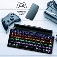 thumbnail image 3 of Teclado EKLECTIK Vintage mecánico Bluetooth RGB de 83 teclas, 3 of 8