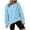 Light Blue, variant on Youyipin Womens Oversized Crewneck Sweatshirt Causal Loose Long Sleeve Pullover Tops Fall Fashion 2024 Teen Girls y2k Outfits