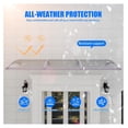 thumbnail image 3 of Awning for Door Entrance,32x48 Inches Awnings for Doors with Separate Drainage,Front Door Awning Exterior,Polycarbonate UV, Rain, and Snow Protection for Porch,Patio,Window,Deck, 3 of 9