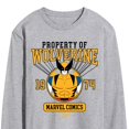 thumbnail image 3 of Marvel Wolverine - Property Of - Men's Long Sleeve Graphic T-Shirt, 3 of 5