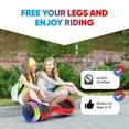 thumbnail image 6 of Hoverboard for Kids Ages 6-12 Self Balancing Scooter with Led Lights for Kids and Adults, 6.5” Wheels Bluetooth Hoverboard with Built-in Speaker, UL Safety Certified (Red), 6 of 8