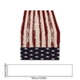 thumbnail image 3 of Tepsmf Independence Day Table Flag Red White Blue Star Striped Floral Print Dining Table Decoration, 3 of 6
