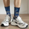 thumbnail image 4 of Uemuo Beautiful New Year 2024 Pattern Women's Crew Socks, Soft Durable Breathable Moisture-Wicking with Odor Control Cotton socks, 4 of 9