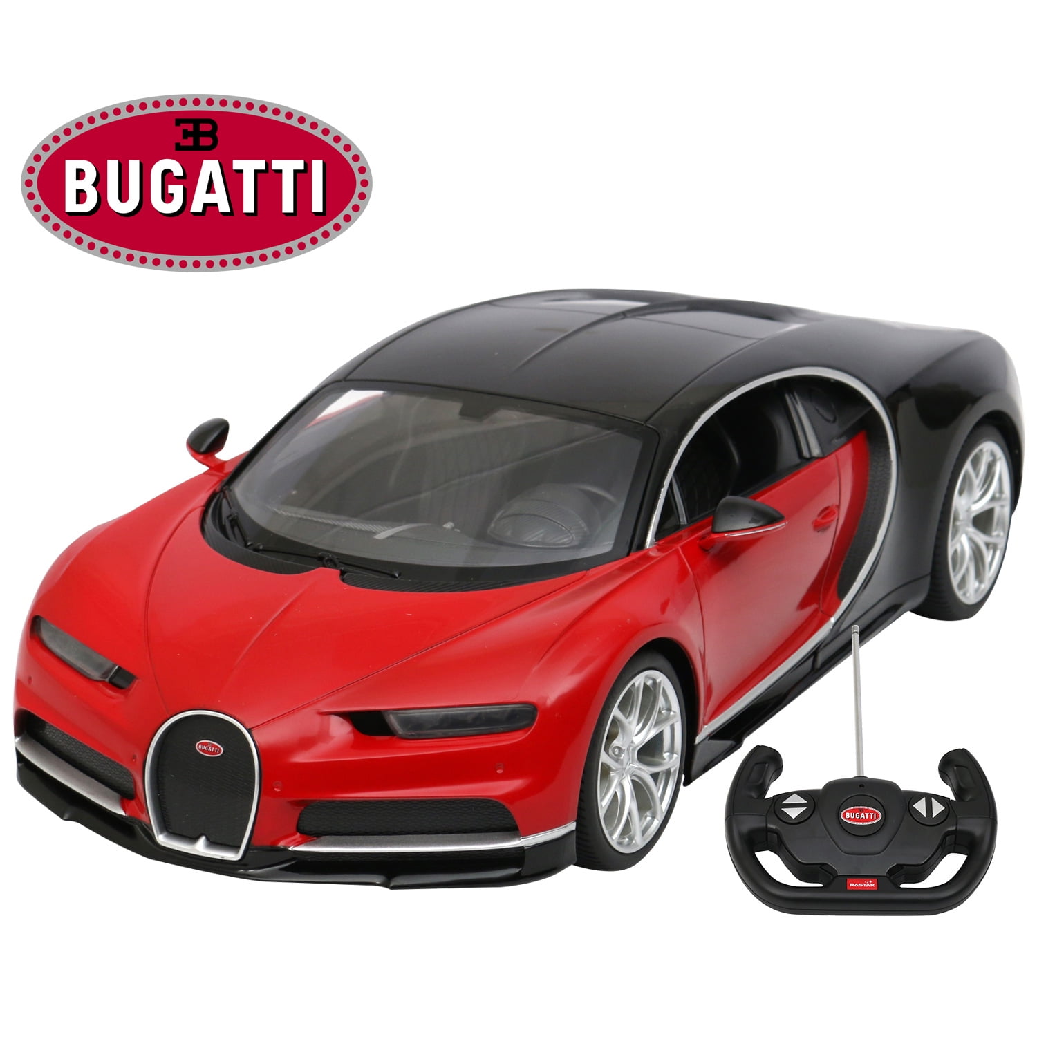 Rastar Bugatti Chiron RC Car 1/4 Scale Red Radio Remote Control - Walmart.com - Walmart.com