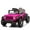Pink, variant on 12V Kids Ride On Toy, Ride on Truck w/Parent Remote Control, Electric Toddler Ride on Car for Kids w/ Reflective Stickers, Front Anti-Collision Bar Design, LED Headlights, Bluetooth, 3 Speeds (Red)