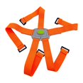thumbnail image 1 of Soporte frontal para bolsa, soporte para correa con hebilla, mochila, soporte para portabicicletas plegable, cinturón naranja y gris Zulema Correa de soporte delantero de bicicleta, 1 of 8