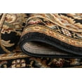 thumbnail image 6 of Sensation Traditional 2' x 7' Black and Gold Polypropylene Indoor Area Rug, 6 of 8