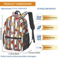 thumbnail image 3 of Pioneer Flower Floral Print Pattern 17" School Backpacks for Teens,Waterproof Oxford Fabric,S-Shape Padded Straps for School,Travel,Hiking,Camping, 3 of 5