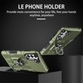 thumbnail image 2 of Allytechgroup for Samsung Galaxy A55 Case with Stand, [Built-in Kickstand] Support Magnetic Car Phone Mount Military Grade Drop Protection Phone Case for Samsung Galaxy A55, Green, 2 of 10