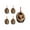 #1121-Multicolor, variant on Cheapark 2D Flat Acrylic Christmas Tree Pendant - Compact Festive Design, Lightweight Hanging Ornament for Trees & Home Holiday Displays
