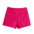 thumbnail image 3 of Gsakboxl Women's Skirts Women's Zipper A Line Skort Asymmetric Hem Fashion Casual Business Office Mini Skirt Shorts for Ladies M, 3 of 6