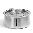 Pawque 4L Stainless Steel Cat Water Fountain, Electric Automatic Pet Water Fountain with Water
