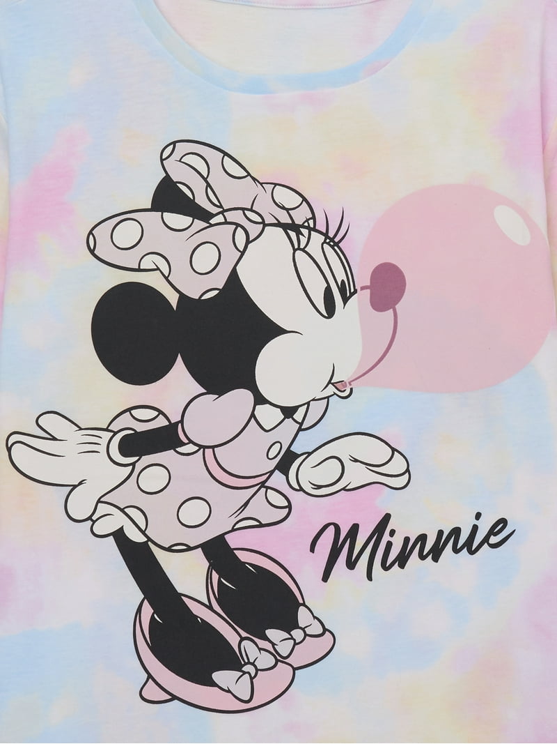 Disney Minnie Mouse Girls Short Sleeve Graphic T-Shirt