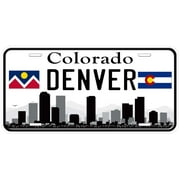 Denver CO Skyline Novelty Car Auto License Plate
