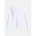thumbnail image 6 of Scenario Women's Cotton Crewneck Tee with Long Sleeves, Sizes XS-XXXL, 6 of 6