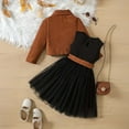 thumbnail image 4 of REDARER Girls Corduroy Set 2PC: Vest Top & Skirt, Fall Winter Dressy Outfit, Kids Sets Clothes, for Size 9-10 Years, 4 of 7