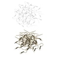 thumbnail image 4 of Abbracc 200pcs Metal Blank Hook Earring Hooks Ear Wire DIY Findings With Spring, 4 of 9