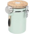 thumbnail image 1 of Coffee Storage Canister Wood Sealed Container for Home Use 1.8L, 1 of 5