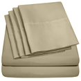 thumbnail image 2 of Sweet Home Collection 6 Piece Bed Sheets 1500 Thread Count Fine Microfiber Deep Pocket Set-EXTRA PILLOW CASES, VALUE, Full, Sage, 2 of 4