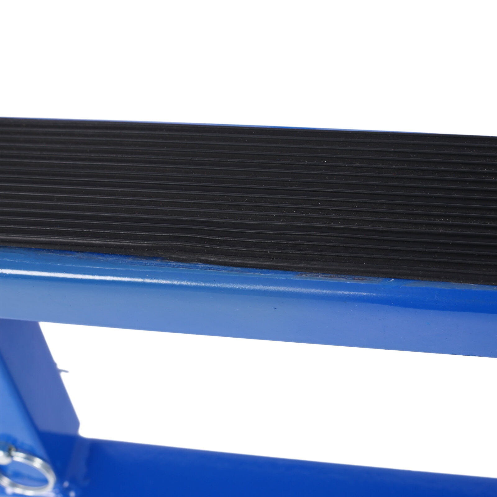 1500lbs Capacity ATV Motorcycle Engine Cradle Dolly, Heavy-Duty Blue Steel Repair Stand with Adjustable Width & Rubber Pads