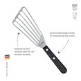 thumbnail image 2 of Triángulo Turner ranurado de acero inoxidable flexible de 16 cm, 2 of 2